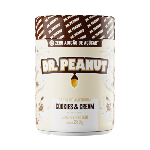 Pasta de Amendoim Dr Peanut Sabor Cookies & Cream 250g